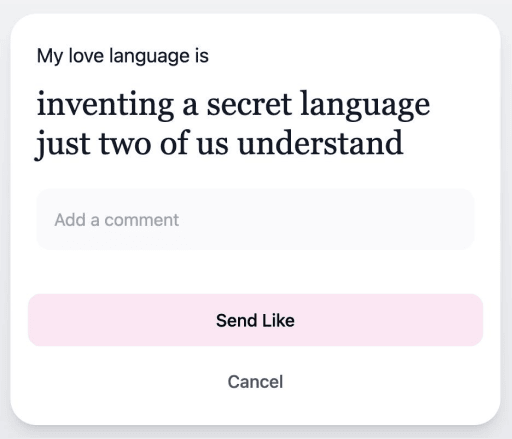 Screenshot of conversation