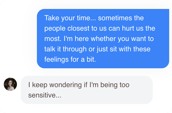 Screenshot of conversation