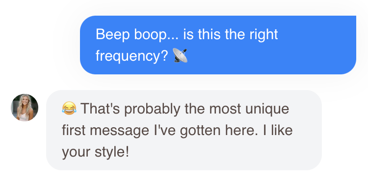Screenshot of conversation