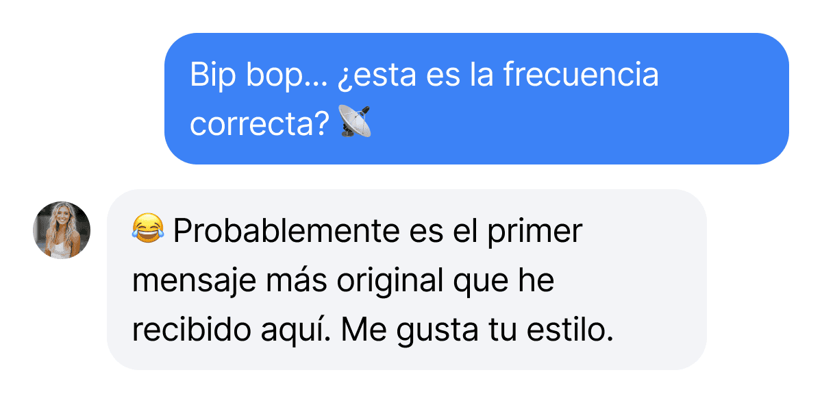 Screenshot of conversation