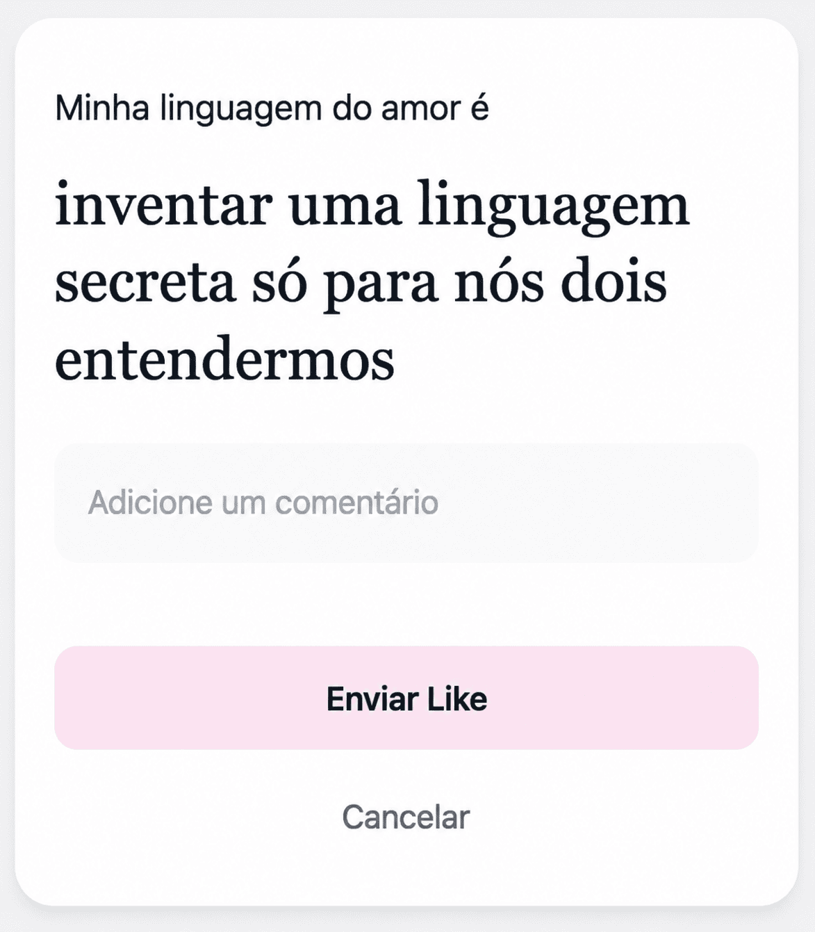 Screenshot of conversation