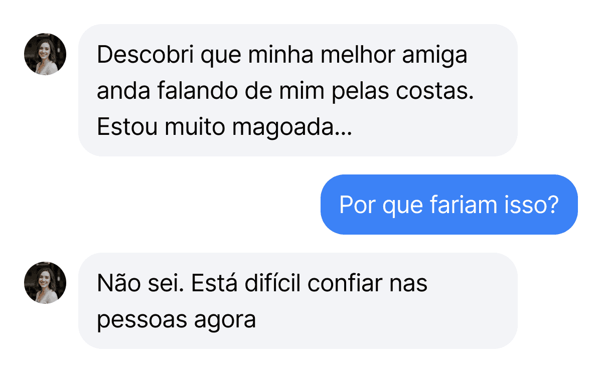 Screenshot of conversation