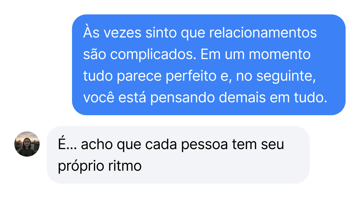 Screenshot of conversation