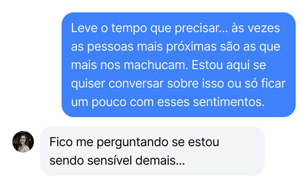 Screenshot of conversation