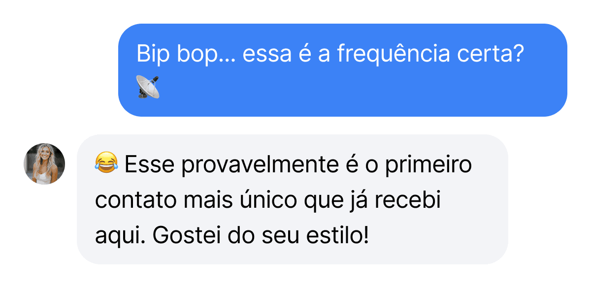 Screenshot of conversation